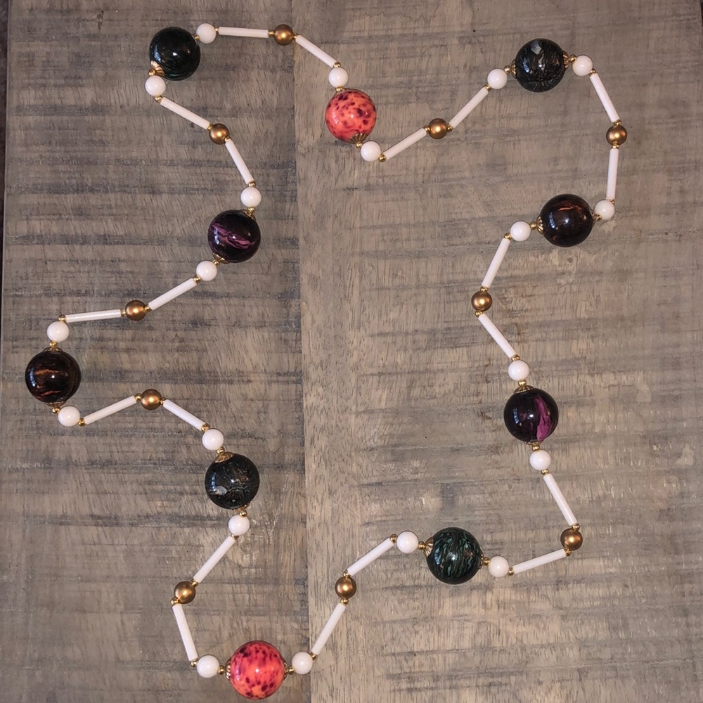 18 inch long beaded necklace